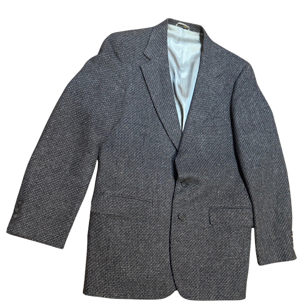 Gentry 100% Wool Blazer 42R | Tailored in USA‎ Gray Tweed